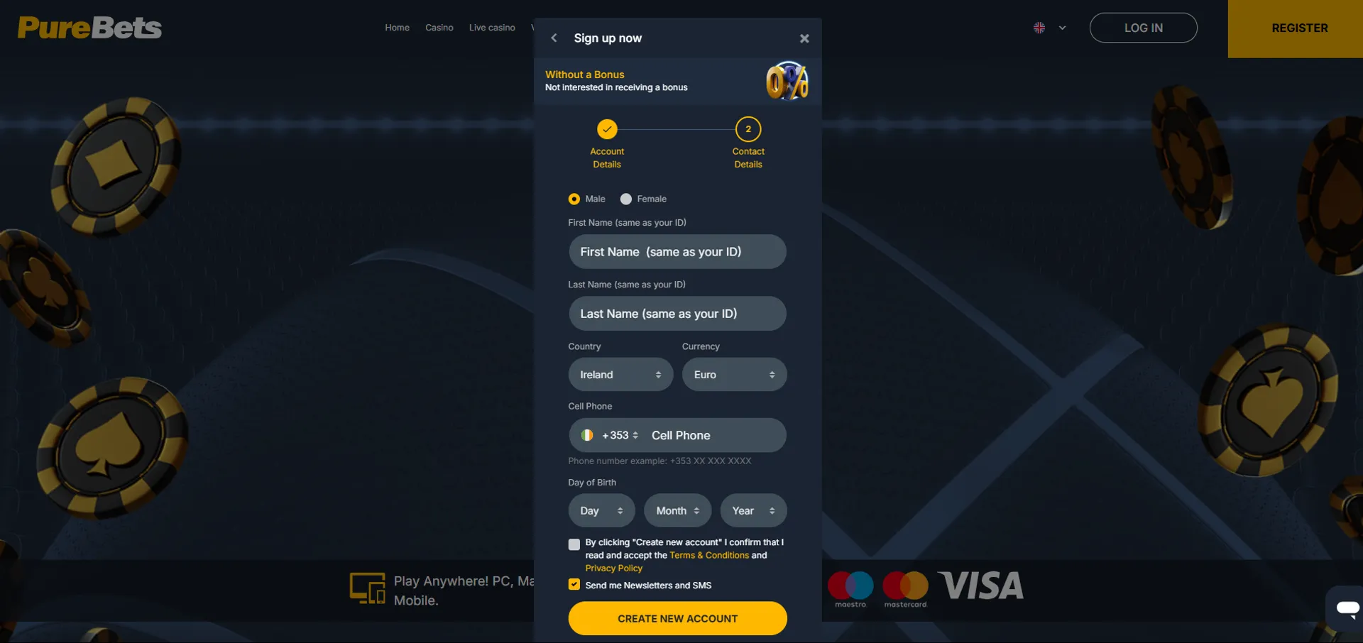 Como entrar em contato com a bet365